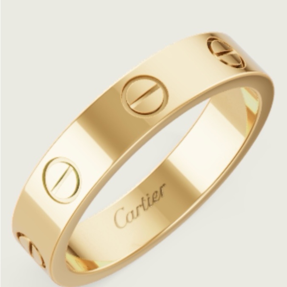 CARTIER/LOVE wedding band, yellow gold (750/1000). Width: 3.6 mm